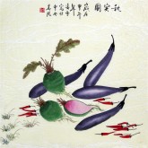 凌雪（中央美院）四尺斗方 国画花鸟画《秋实图》1－65