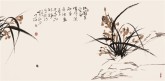 【询价】肖映梅(中国美协)国画花鸟画 四尺横幅《幽兰生空谷》兰花