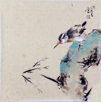 李大庆（中国美协会员）国画花鸟画 精品小尺寸斗方小品