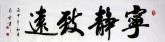 汤青云 江西书协 国画行书法 四尺对开横幅《宁静致远》16-22