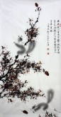 薛大庸（一级美术师）国画动物松鼠画 三尺竖幅《幽居深山古木空》9－1