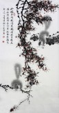 薛大庸（一级美术师）国画动物松鼠画 三尺竖幅《玲珑乖巧眼闪光》9－2