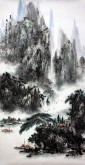 杨秀亮（吉林省美协）国画山水画 精品四尺竖幅《夏云多奇峰》